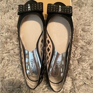 Michael Kors Black Women's Shoes with Bow Detail